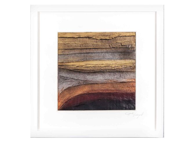 116 Horizonte Verputz, Spachtelmasse, Feiner Sand, Dachpappe 53x53cm