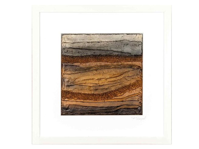 35 / 42 152 Horizonte Dachpappe, Verputz (Spachtelmasse), Feiner Sand 53x53cm