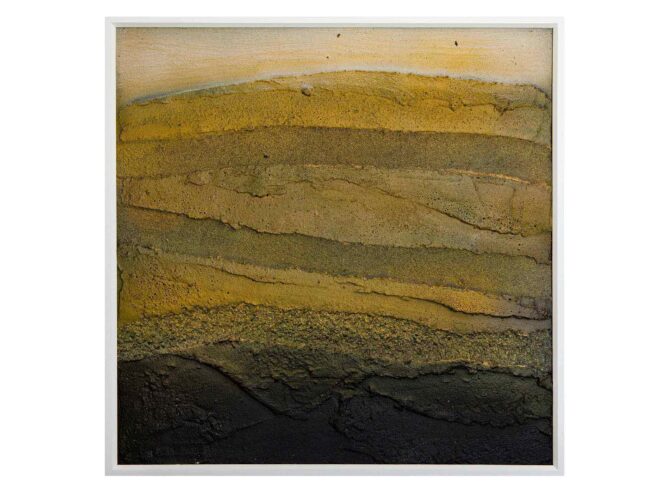 51 Horizonte Verputz/Spachtel, Feiner Sand, Steine 53x53cm