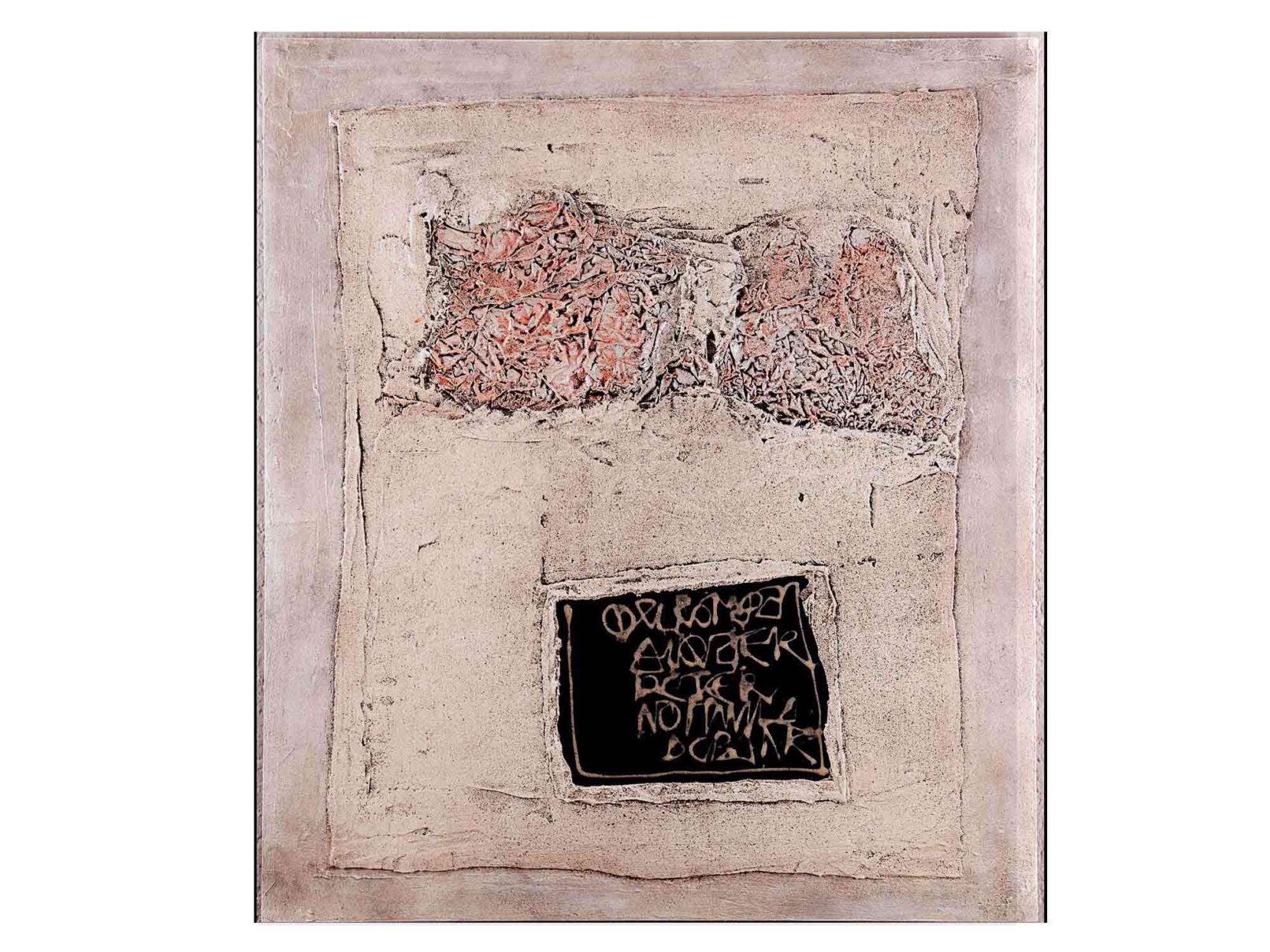 65 Verputz (Spachtel), Dachpappe, Alufolien 70x82cm