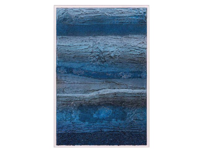 73 Horizonte Verputz, Feiner Sand, Steine, Sacktuch 40x60cm