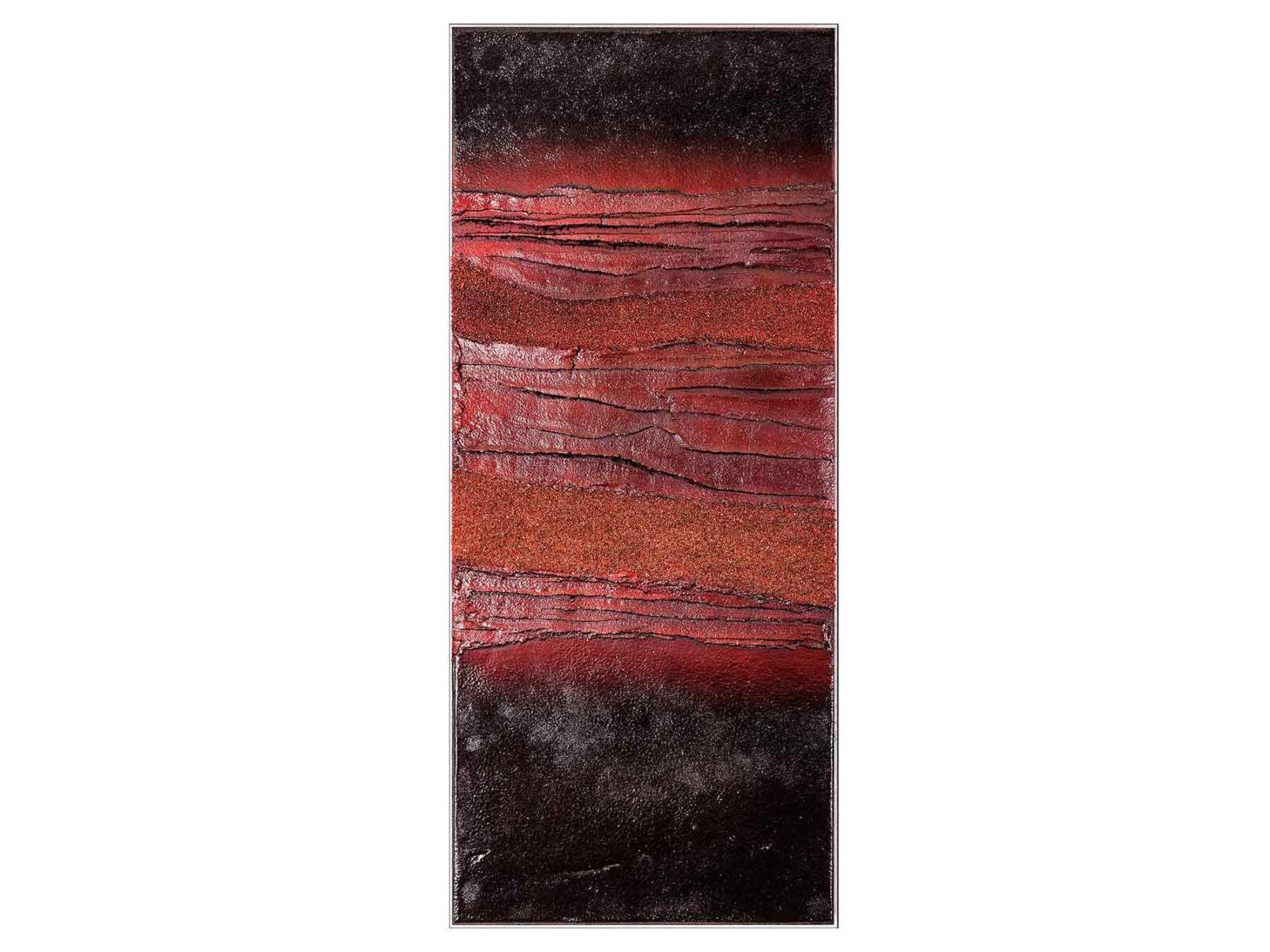 97 Horizonte Verputz, Spachtelmasse, Feiner Sand, Dachpappe 30x70cm